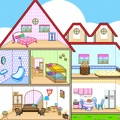 barbie doll house games online