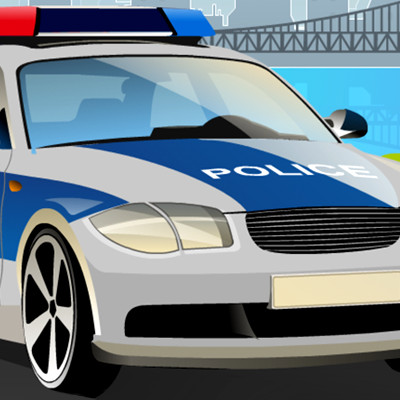 police games online drive a car