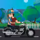 Risky Motorcycle Kissing