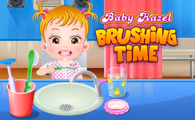 Baby Hazel Brushing Time