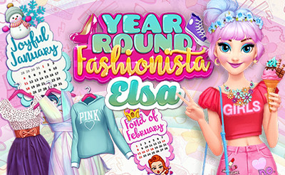 Year Round Fashionista: Elsa - Jogue Online em SilverGames 🕹