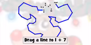 Christmas Math till 10 Line puzzles