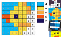 Mosaico alfabeto - Páscoa