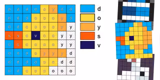 Easter Alphabet Mozaics