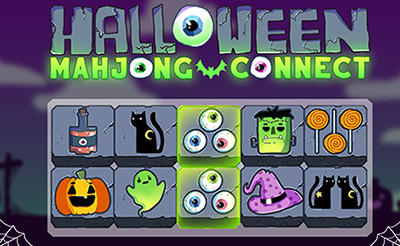 Jogo Mahjong Halloween no Jogos 360