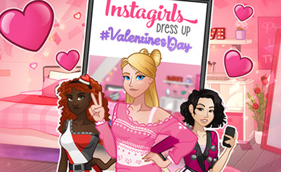 Kelder zelfmoord deze Instagirls: Valentine Dress Up - Meiden spelletjes - Elk spel