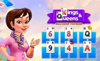 Kings and Queens Solitaire TriPeaks - Juegos de Cartas Isla de Juegos