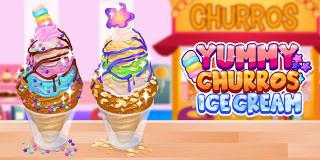Sorvete de Churros: Yummy Churros Ice Cream em COQUINHOS