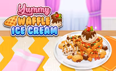 Yummy Waffle Ice Cream