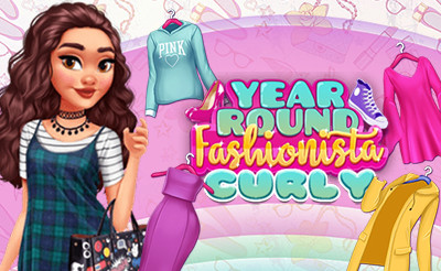 Year Round Fashionista Curly Dress Up Games 1001Games