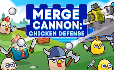 Merge Cannon: Chicken Defense
