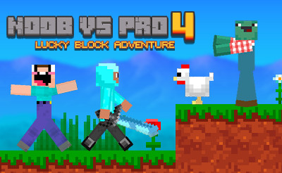 Noob Vs Pro 4: Lucky Block - Adventure Games - 1001Games.Com
