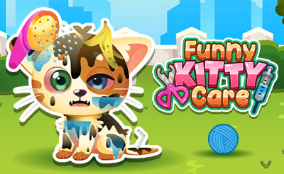 FUNNY KITTY CARE - Jogue Grátis Online!