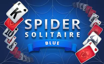 Spider Solitaire Blue - onlygames.io