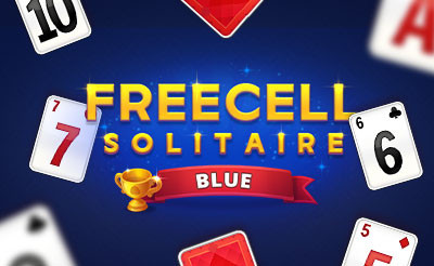 Freecell Solitaire Blue 🕹️ Play Now on GamePix