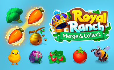 Royal Ranch Merge & Collect - Jogos de Raciocínio - 1001 Jogos