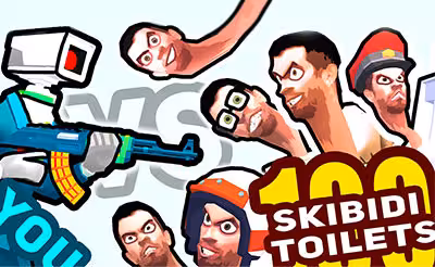 You vs 100 Skibidi Toilets