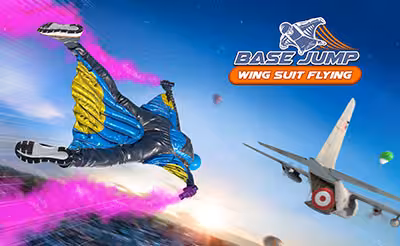 Base Jump Wing Suit Flying