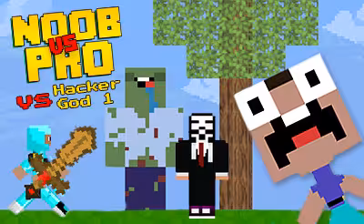 Noob vs Pro vs Hacker vs God 1