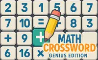 Math Crossword Puzzle - Genius Edition