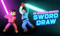 3D Block Gladiator: Sword Draw