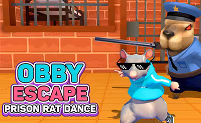 Obby Escape: Prison Rat Dance