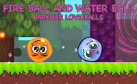 Fire Ball and Water Ball: Parkour Love Balls
