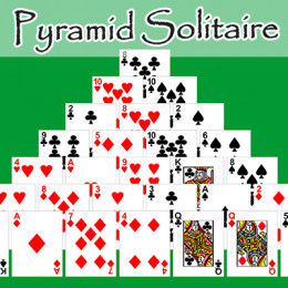 klondike solitaire green felt pyramid